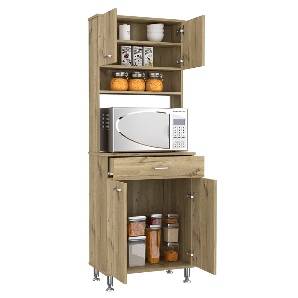 Pantry Piacenza 2 Double Door Cabinet Light Oak