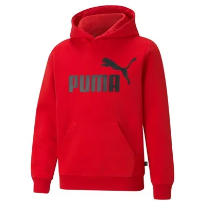 Puma Boys' Hoodie with Kangaroo Pocket and Big Logo ESS Hoodie FL B 586965 11 High Risk