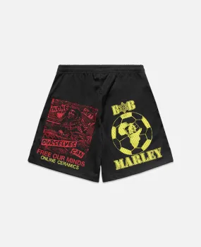 "Free Our Minds'' Mesh Shorts (Black)