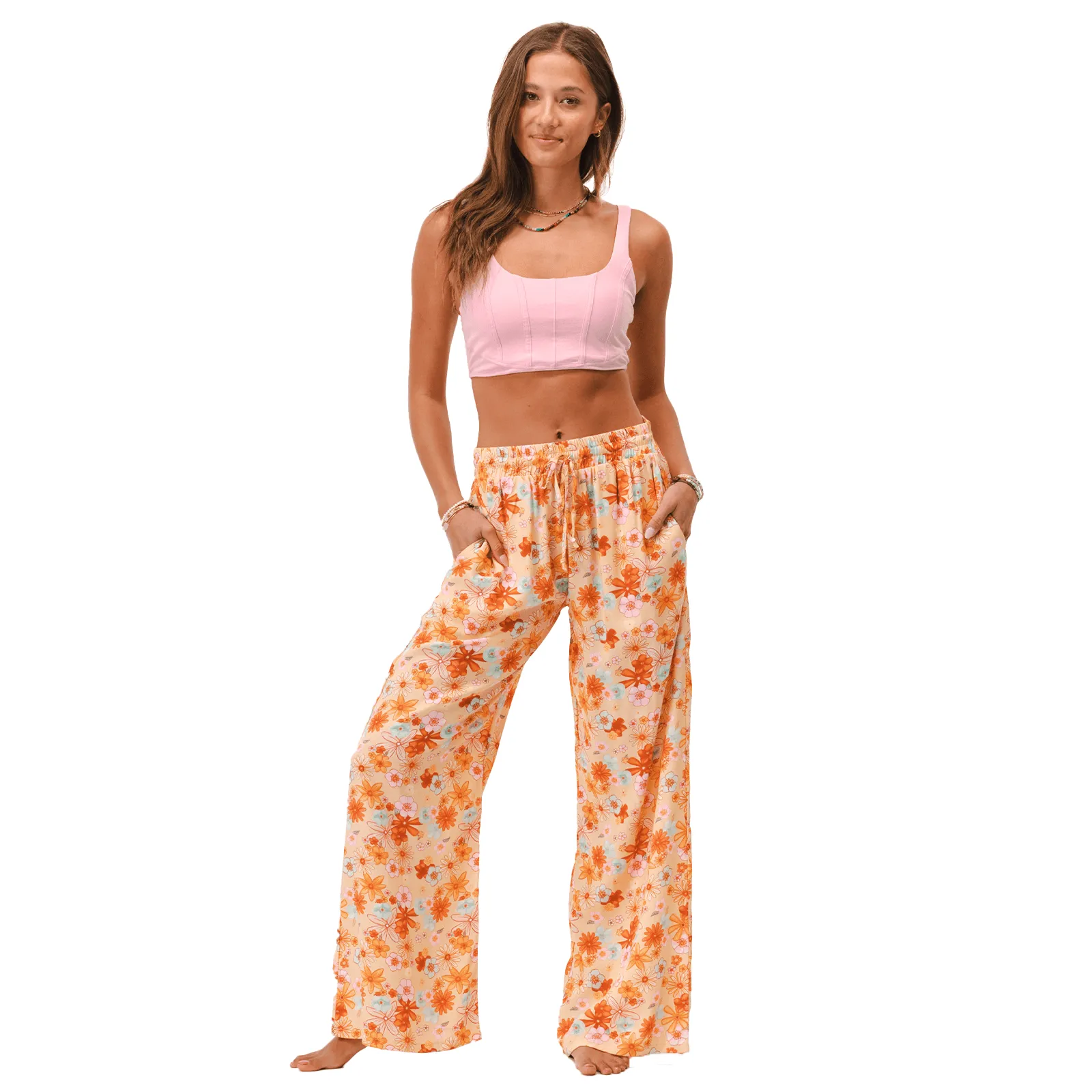 San Clemente Wide Leg Drawstring Pants