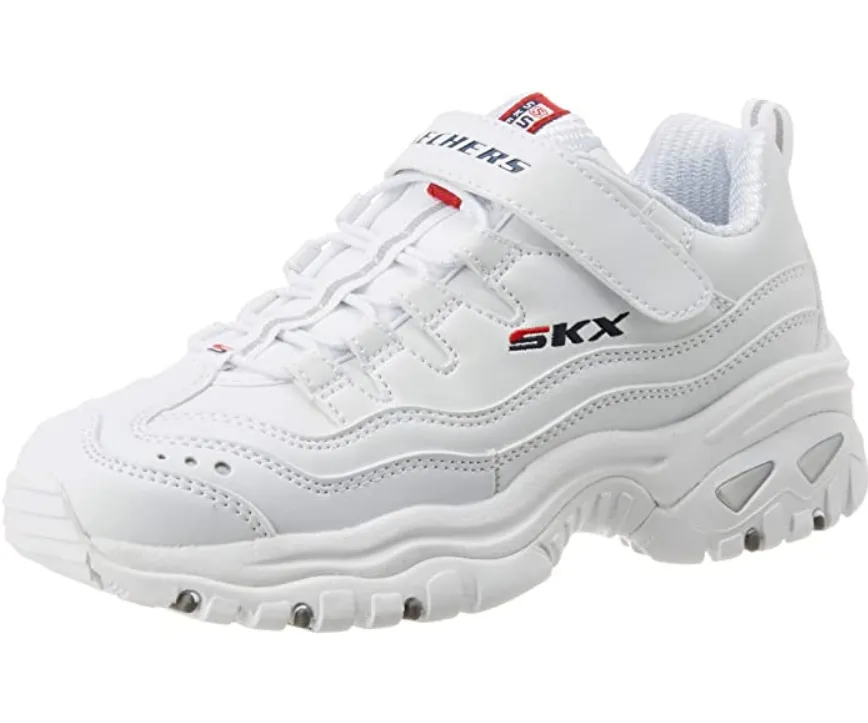 Skechers Energy 30225L/WML white girls' sneakers