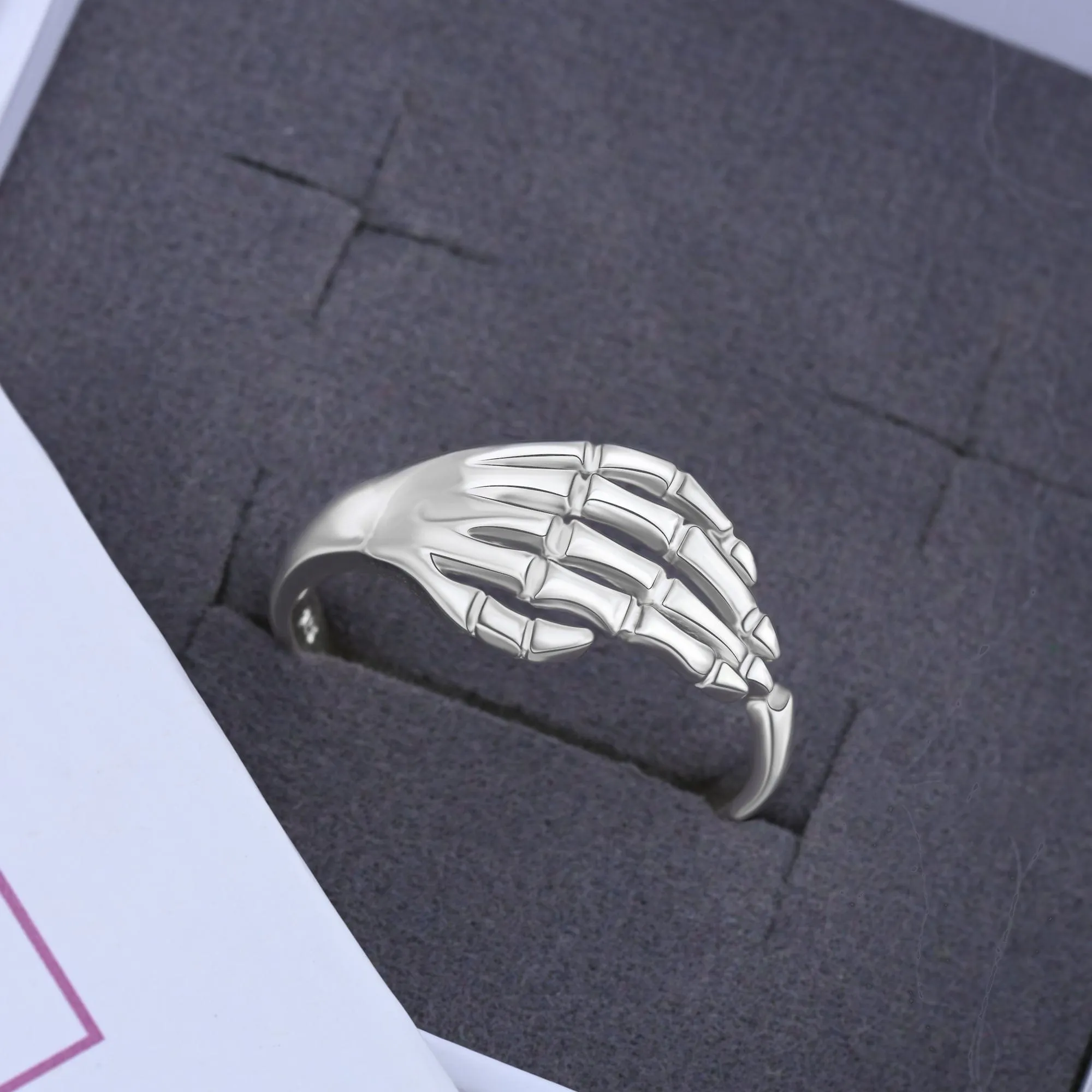 Sterling Silver Skeleton Hand Ring