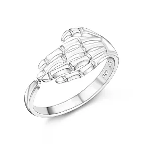 Sterling Silver Skeleton Hand Ring