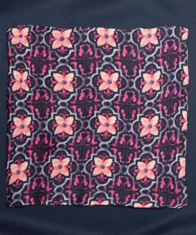 Sun & Sand Floral Pink Pocket Square