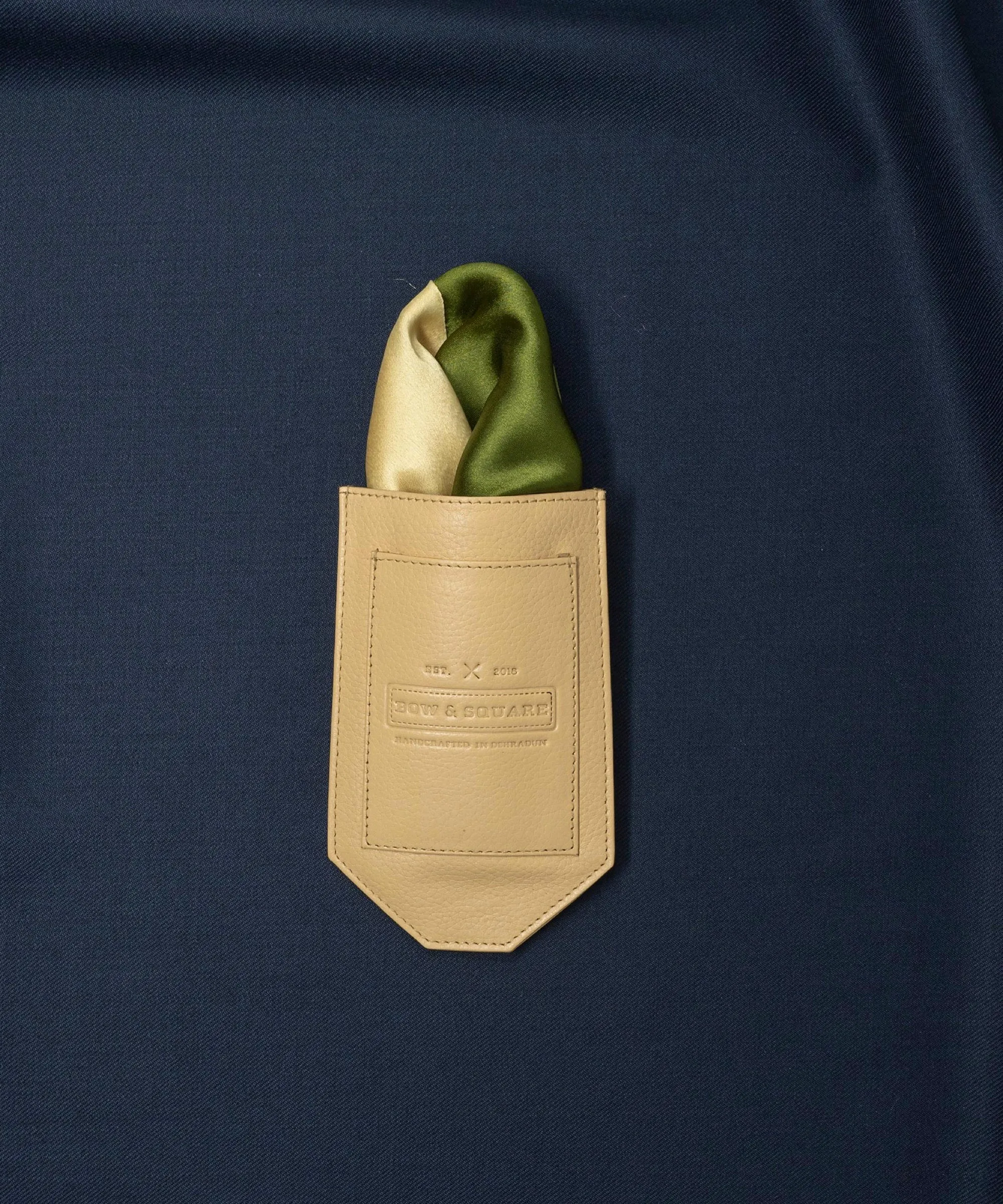 Sun & Sand Green Pocket Square