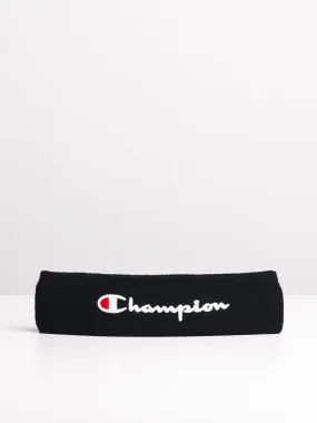 TERRY HEADBAND - BLACK - CLEARANCE