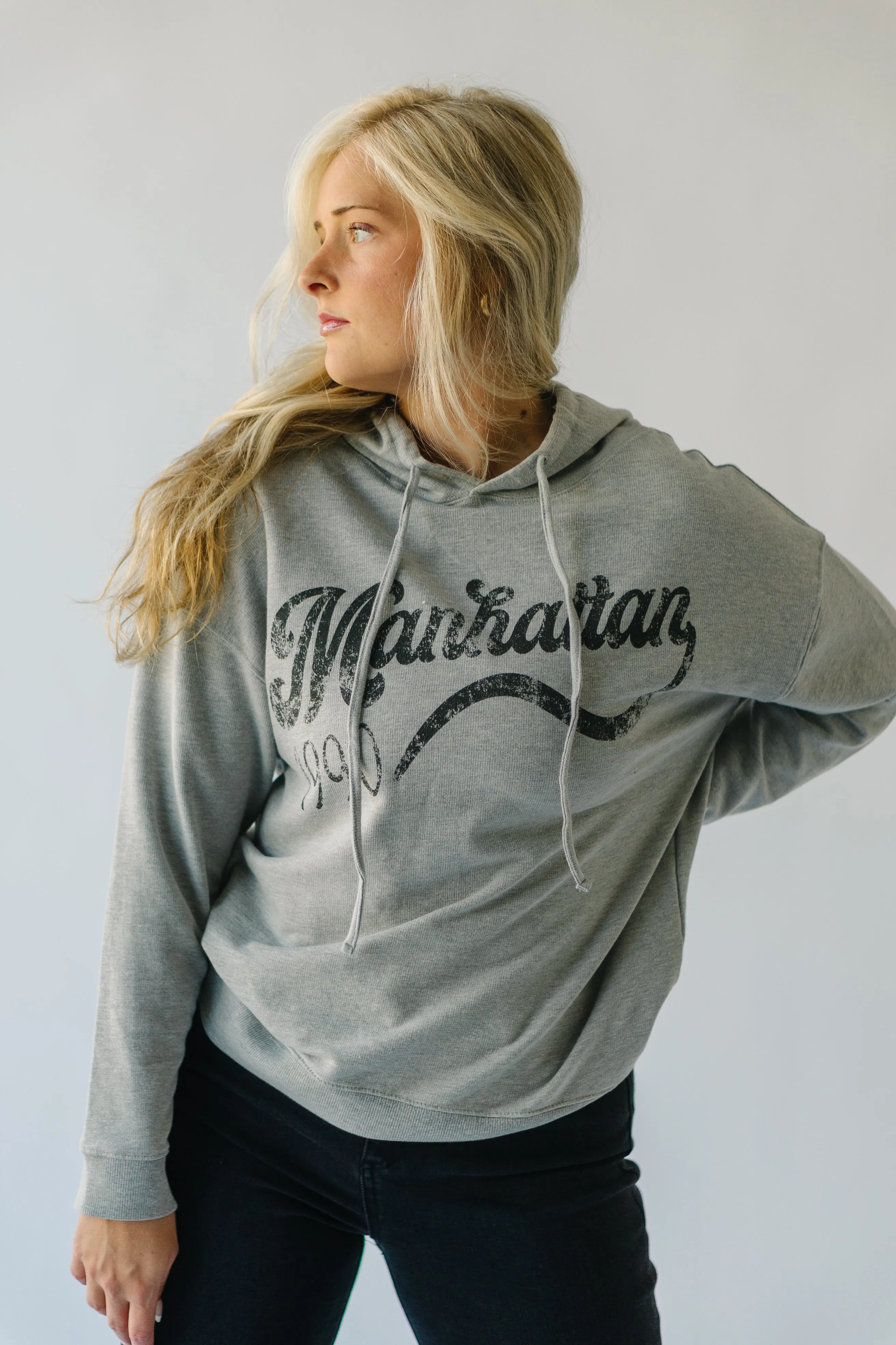 The Manhattan Hoodie in Heather Grey   Charcoal