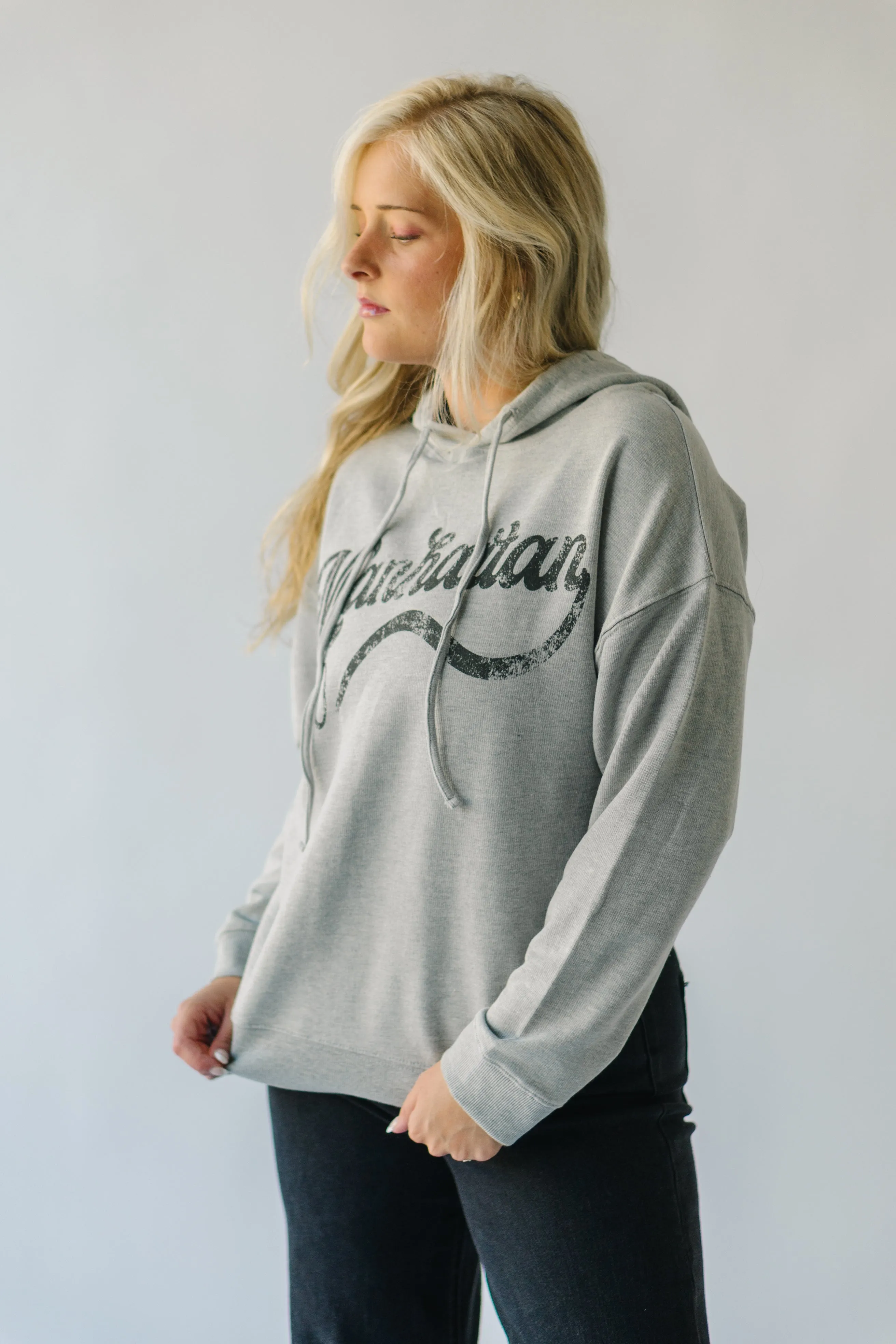 The Manhattan Hoodie in Heather Grey   Charcoal