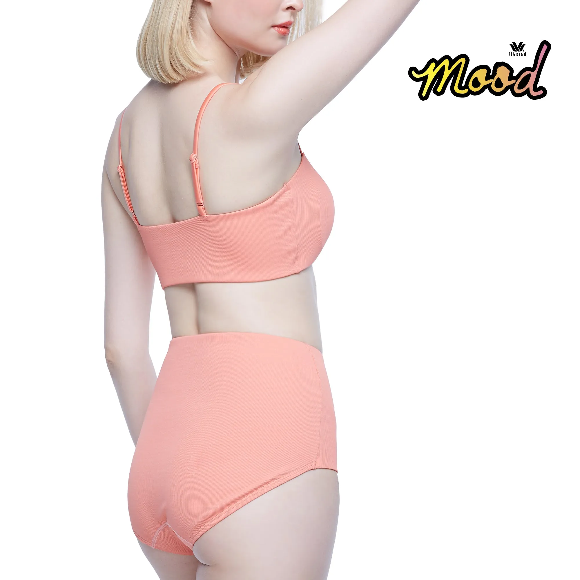 Wacoal Mood Set Beach & Bra เซ็ทชุดว่ายน้ำ (เสื้อและกางเกง) รุ่น MM1U01   MM6U01 สีส้ม (OP)