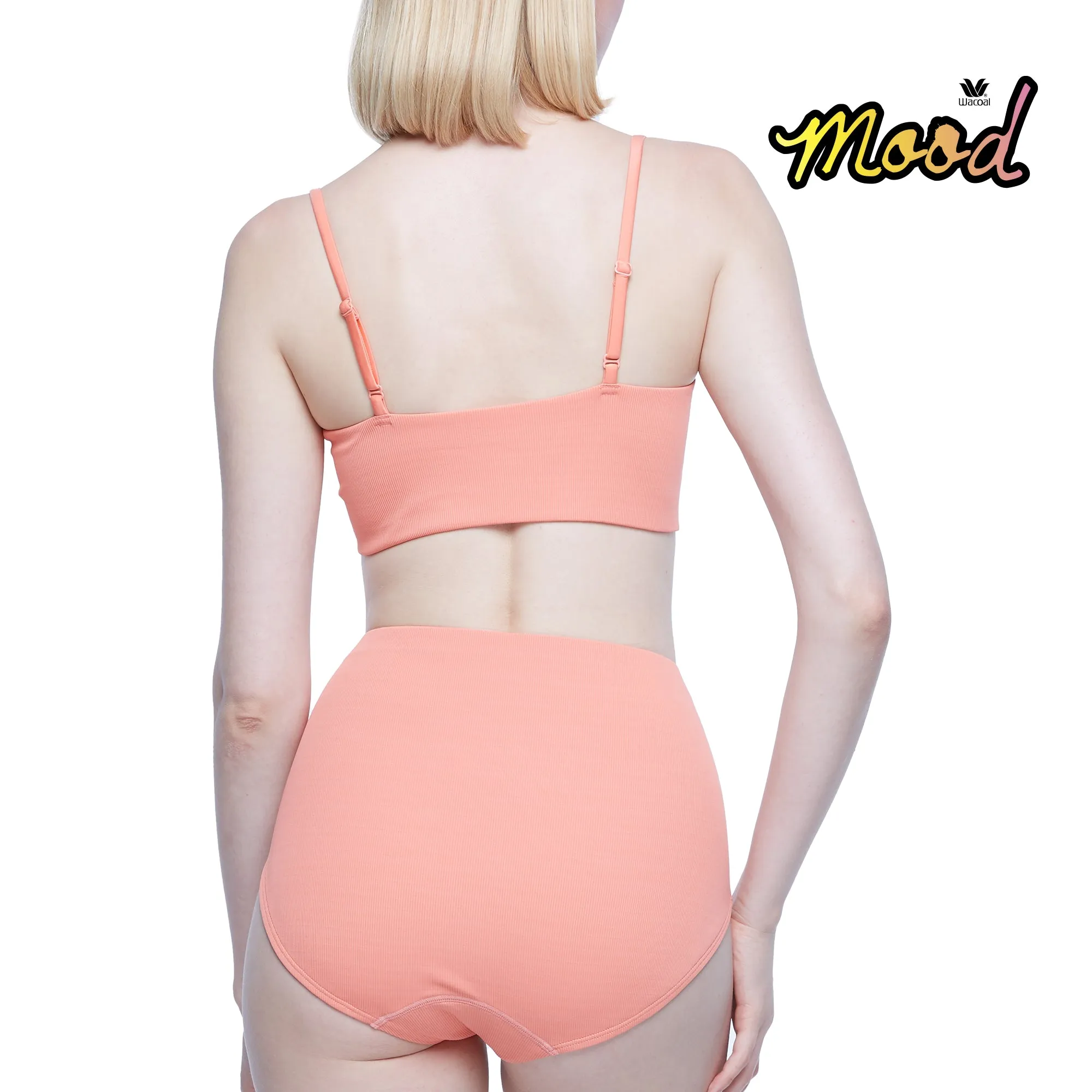 Wacoal Mood Set Beach & Bra เซ็ทชุดว่ายน้ำ (เสื้อและกางเกง) รุ่น MM1U01   MM6U01 สีส้ม (OP)