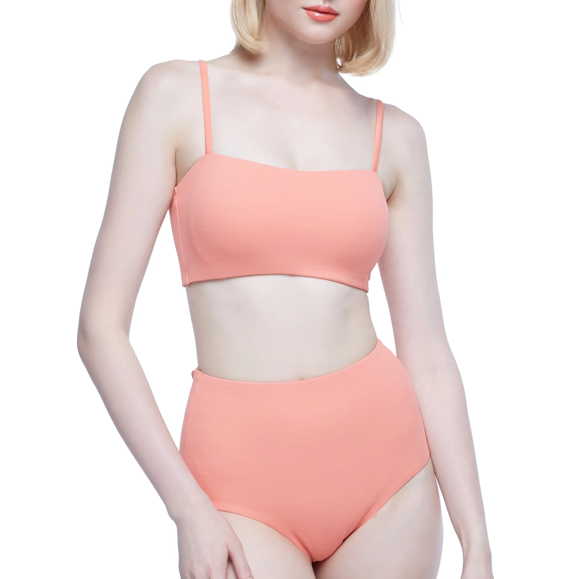 Wacoal Mood Set Beach & Bra เซ็ทชุดว่ายน้ำ (เสื้อและกางเกง) รุ่น MM1U01   MM6U01 สีส้ม (OP)