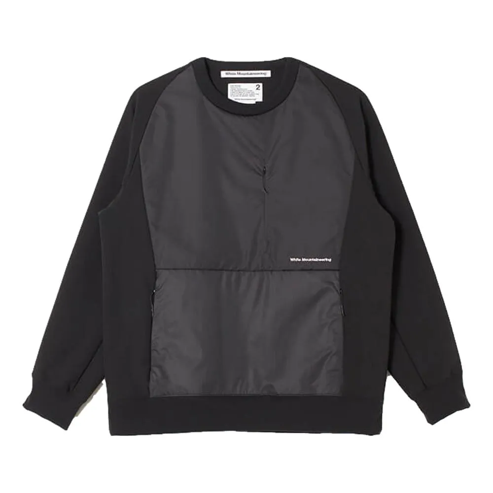 WHITE MOUNTAINEERING BOA RAGLAN SWEATSHIRT-BLACK