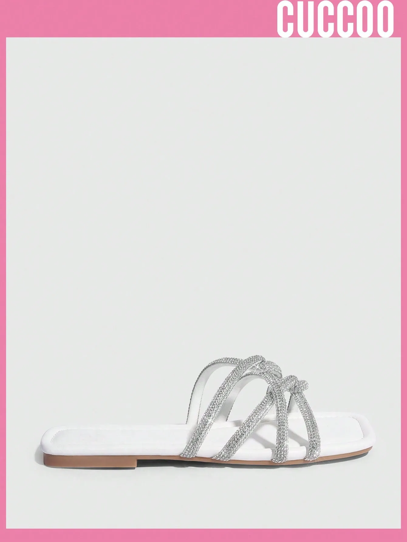 Woman Shoes Fashionable Strappy Flat Sandals With Thin Straps, Versatile For Spring And Summer