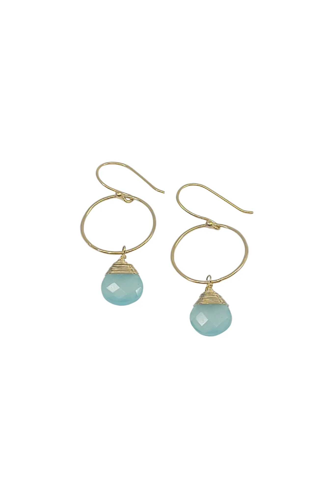 Yuliya Earrings in Chalcedony